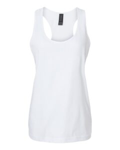 Gildan 64220LCVC Women’s Softstyle® CVC Racerback Tank Top – White