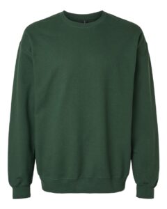 Gildan SF000 Unisex Softstyle® Midweight Crewneck Sweatshirt – Forest Green