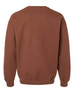 Gildan SF000 Unisex Softstyle® Midweight Crewneck Sweatshirt – Cocoa (back)