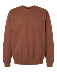 Gildan SF000 Unisex Softstyle® Midweight Crewneck Sweatshirt – Cocoa