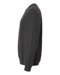 Gildan 18000 Unisex Heavy Blend™ Crewneck Sweatshirt – Fan Charcoal Heather (side)