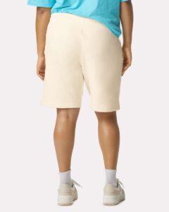 Comfort Colors 1468 Unisex Garment-Dyed Lightweight Sweat Shorts – Ivory (on model back)