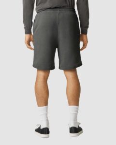 Comfort Colors 1468 Unisex Garment-Dyed Lightweight Sweat Shorts – Pepper (on model back)