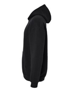 American Apparel RF498 Unisex ReFlex Fleece Hoodie Sweatshirt – Black (side)