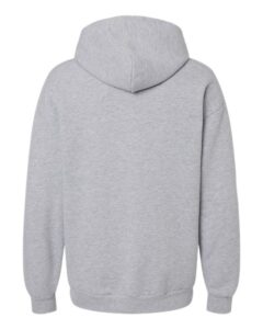 American Apparel RF498 Unisex ReFlex Fleece Hoodie Sweatshirt – Heather Grey (back)