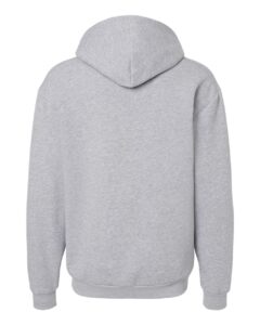 American Apparel RF497 Unisex ReFlex Fleece Full-Zip Hoodie Sweatshirt – Heather Grey (back)