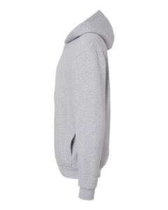 American Apparel RF497 Unisex ReFlex Fleece Full-Zip Hoodie Sweatshirt – Heather Grey (side)