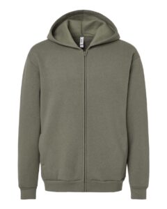 American Apparel RF497 Unisex ReFlex Fleece Full-Zip Hoodie Sweatshirt – Lieutenant