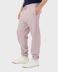American Apparel RF491 Unisex ReFlex Fleece Sweatpants – Blush (on model side)