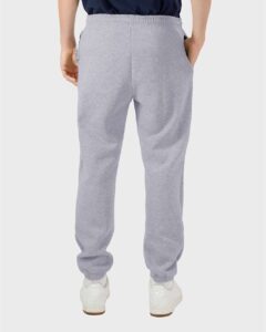 American Apparel RF491 Unisex ReFlex Fleece Sweatpants – Heather Grey (on model back)