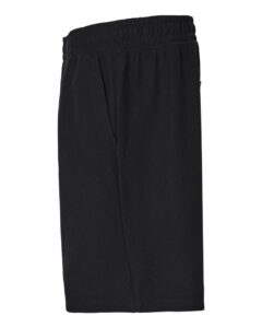 American Apparel 2PQ Unisex Pique Gym Shorts – Black (side)