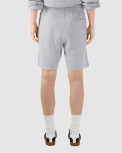 American Apparel 2PQ Unisex Pique Gym Shorts – Heather Grey (on model back)