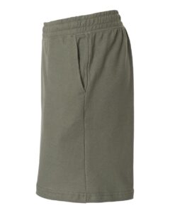 American Apparel 2PQ Unisex Pique Gym Shorts – Lieutenant (side)