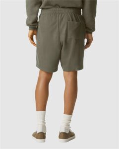 American Apparel 2PQ Unisex Pique Gym Shorts – Lieutenant (on model back)