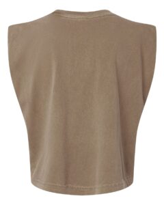 American Apparel 307GD Women’s Heavyweight Cotton Garment-Dyed Muscle Tee – Faded Brown (back)