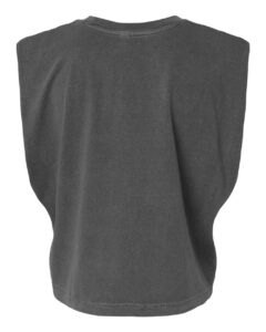 American Apparel 307GD Women’s Heavyweight Cotton Garment-Dyed Muscle Tee – Faded Black (back)