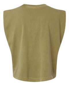 American Apparel 307GD Women’s Heavyweight Cotton Garment-Dyed Muscle Tee – Faded Army (back)