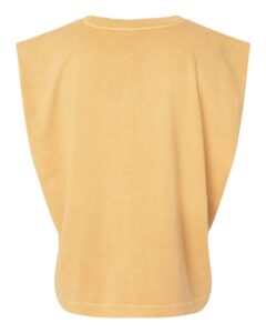 American Apparel 307GD Women’s Heavyweight Cotton Garment-Dyed Muscle Tee – Faded Mustard (back)