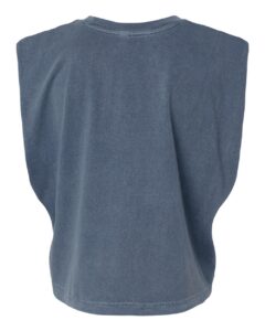 American Apparel 307GD Women’s Heavyweight Cotton Garment-Dyed Muscle Tee – Faded Navy (back)