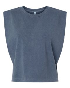 American Apparel 307GD Women’s Heavyweight Cotton Garment-Dyed Muscle Tee – Faded Navy