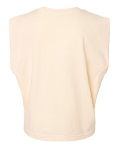 American Apparel 307GD Women’s Heavyweight Cotton Garment-Dyed Muscle Tee – Faded Cream (back)