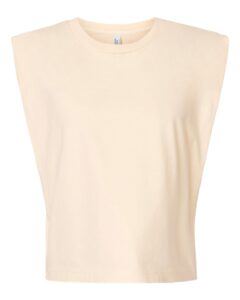 American Apparel 307GD Women’s Heavyweight Cotton Garment-Dyed Muscle Tee – Faded Cream
