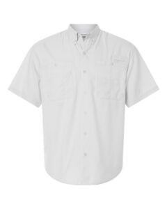 Paragon 700 Men’s Hatteras Performance Short Sleeve Fishing Shirt – Aluminum