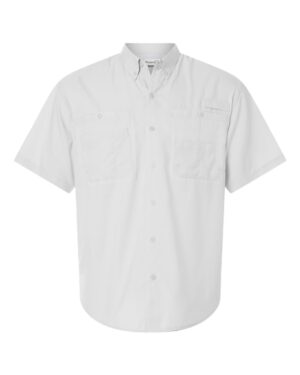 Paragon 700 Men’s Hatteras Performance Short Sleeve Fishing Shirt – Aluminum