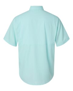 Paragon 700 Men’s Hatteras Performance Short Sleeve Fishing Shirt – Aqua Blue (back)