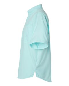 Paragon 700 Men’s Hatteras Performance Short Sleeve Fishing Shirt – Aqua Blue (side)