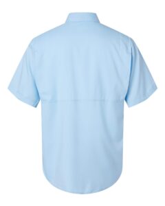 Paragon 700 Men’s Hatteras Performance Short Sleeve Fishing Shirt – Blue Mist (back)
