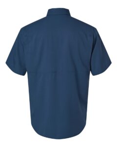 Paragon 700 Men’s Hatteras Performance Short Sleeve Fishing Shirt – Navy (back)