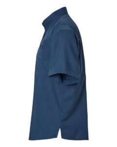 Paragon 700 Men’s Hatteras Performance Short Sleeve Fishing Shirt – Navy (side)