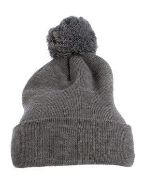 YP Classics 1501P Pom-Pom Cuffed Knit Beanie