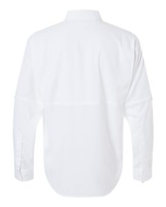 Paragon 702 Men’s Kitty Hawk Performance Fishing Shirt – White (back)