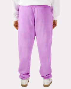 Comfort Colors 1469 Unisex Garment-Dyed Lightweight Sweatpants – Neon Violet (on model back)