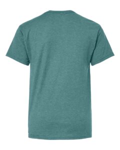 Hanes 498Y Youth Perfect-T T-Shirt – Cactus Heather (back)