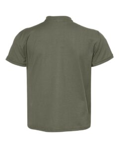 Hanes 498Y Youth Perfect-T T-Shirt – Fatigue Green (back)