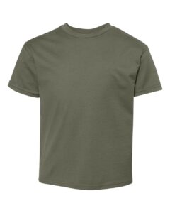 Hanes 498Y Youth Perfect-T T-Shirt – Fatigue Green