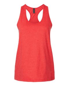 Gildan 64220LCVC Women’s Softstyle® CVC Racerback Tank Top – Red Mist