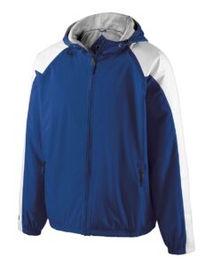 Holloway 229211 Youth Homefield Hooded Jacket – Royal/ White