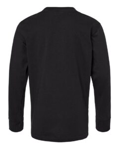 Next Level 3311 Youth Cotton Long Sleeve Tee – Black (back)