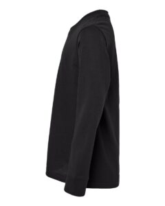 Next Level 3311 Youth Cotton Long Sleeve Tee – Black (side)
