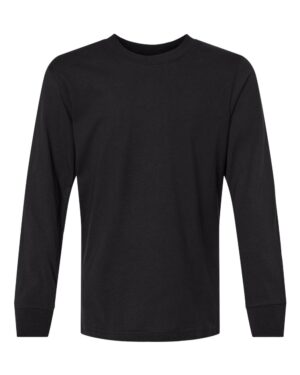 Next Level 3311 Youth Cotton Long Sleeve Tee – Black