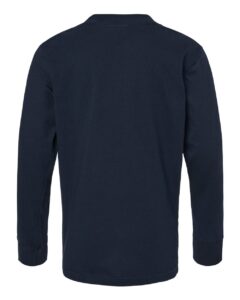 Next Level 3311 Youth Cotton Long Sleeve Tee – Midnight Navy (back)