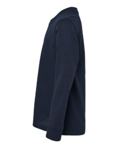 Next Level 3311 Youth Cotton Long Sleeve Tee – Midnight Navy (side)