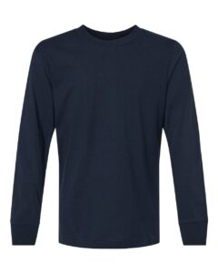 Next Level 3311 Youth Cotton Long Sleeve Tee – Midnight Navy