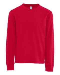 Next Level 3311 Youth Cotton Long Sleeve Tee – Red