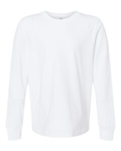 Next Level 3311 Youth Cotton Long Sleeve Tee – White