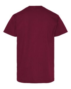 Hanes 5480 Youth Essential-T T-Shirt – Athletic Cardinal (back)